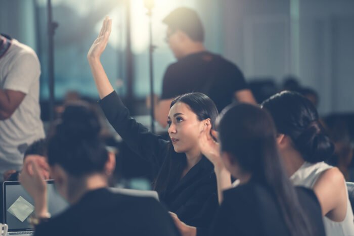 Business Meeting of Diversity People Discussing with Colleague, Corporate Business Professional Team Working for New Project.
